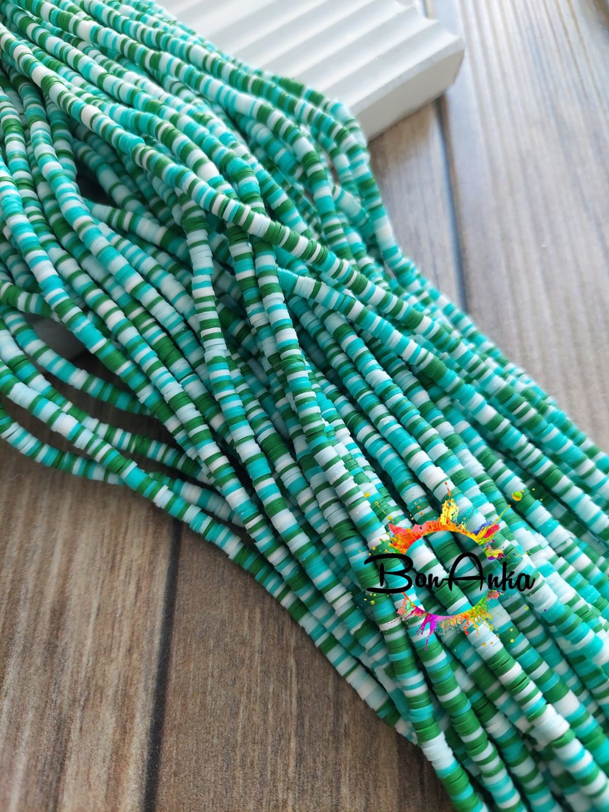 (1 Dizi) 4 mm Dizi Fimo Boncuk - 002