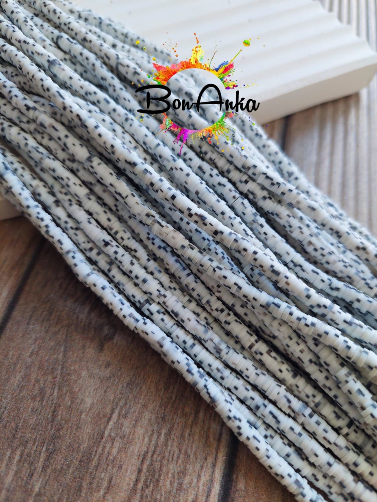 (1 Dizi) 4 mm Dizi Fimo Boncuk - 013