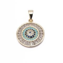 Nazar Model Vip Kolye Ucu - 14K