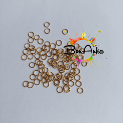(10 adet) 316 L Çelik Sarı Renk 4 mm * 5 mm Halka