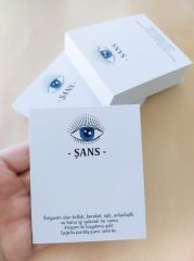 350 gram 1. Sınıf Kuşe Kağıt - 8 Cm * 9.5 Cm - Bijuteri Ürün Tanıtım Kartı - 001 50 Adet