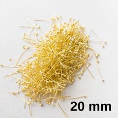20 mm - 20 adet Çelik Top Başlı Takı Çivisi