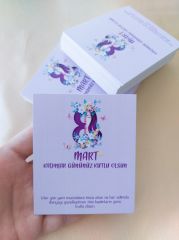 350 gram 1. Sınıf Kuşe Kağıt - 8 Cm * 9.5 Cm - Bijuteri Ürün Tanıtım Kartı - 009 20 Adet