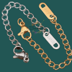 (1 adet) Çelik Uzatma Zinciri, Plaka ve Papağan