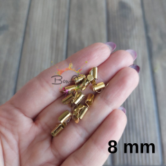 (1 çift - 2 adet) Çelik Gold 8 mm Korniş Kapama