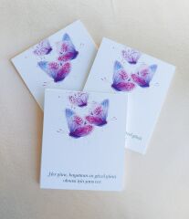 350 gram 1. Sınıf Kuşe Kağıt - 8 Cm * 9.5 Cm - Bijuteri Ürün Tanıtım Kartı - 027 50 Adet