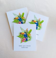 350 gram 1. Sınıf Kuşe Kağıt - 8 Cm * 9.5 Cm - Bijuteri Ürün Tanıtım Kartı - 028 50 Adet
