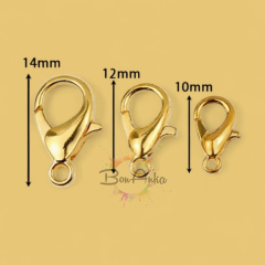 (10 adet) Çelik Gold Papağan Klips