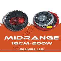 sunplus md-6900 midrange  oval hoparlör