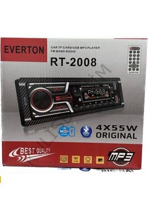 EVERTON RT-2008 OTO TEYP  4X55W  BT/USB/SD/FM/AUX