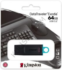 KINGSTON 64GB DataTraveler Exodia Onyx 3.2 USB Bellek