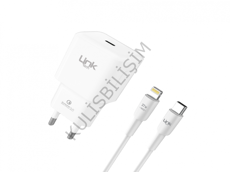 LİNKTECH T447 Strong USB-C / Lightning 20W Şarj Aleti