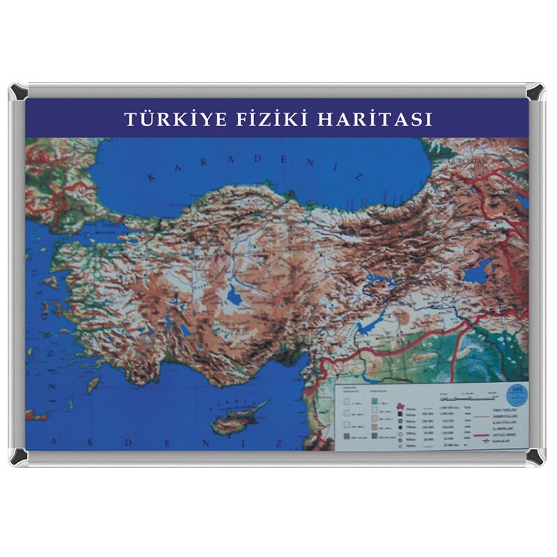 Türkiye Fiziki Haritası   70x100 cm