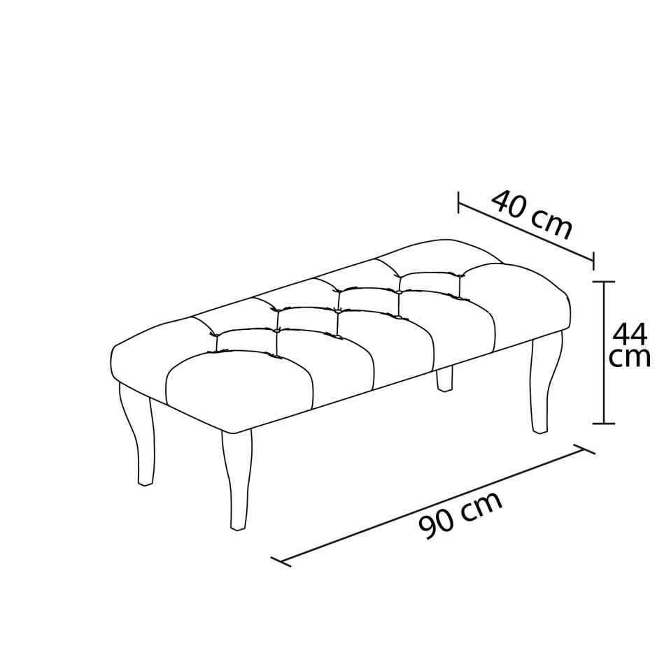 Kapı Önü Puf & Bench Ceviz Ayak