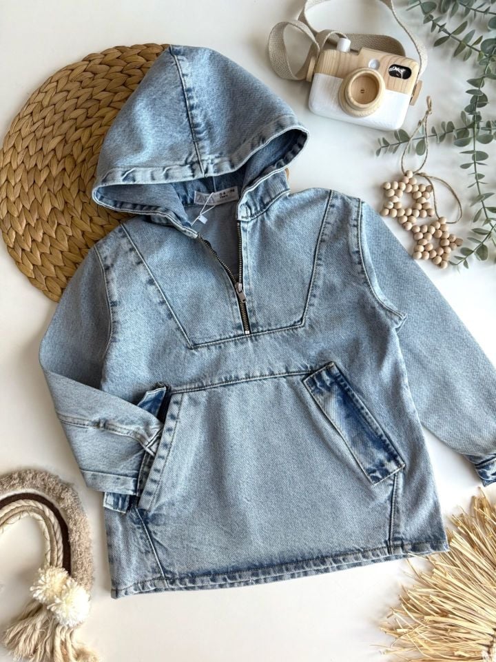 Denim Sweat Takım