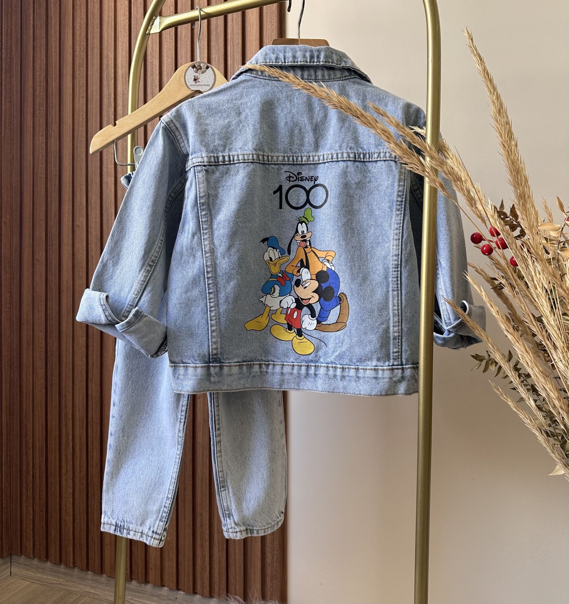 Denim Mickey Ceket