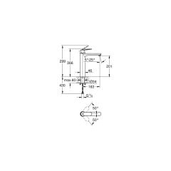 Grohe Eurocosmo Tek Kumandalı Lavabo Bataryası XL 23921000