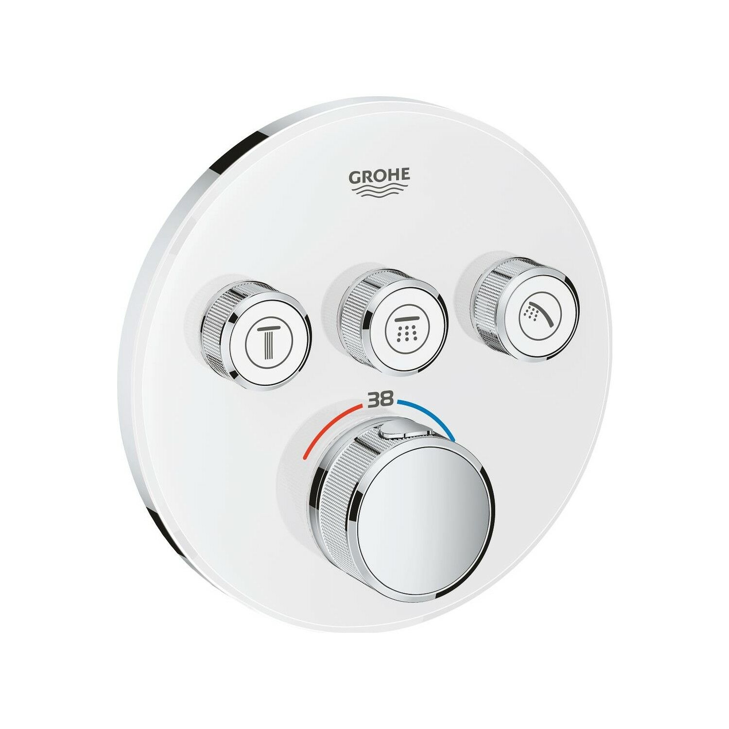 Grohe Grohtherm Smartcontrol Üç Yollu Yön Değiştiricili Ankastre Termostatik Duş Bataryası - 29904LS0