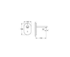 Grohe Fotoselli Duvardan Ankastre Lavabo Bataryası - 36273000