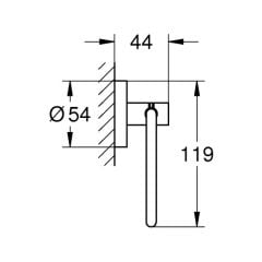 Grohe Essentials Tuvalet Kağıtlığı 40689AL1