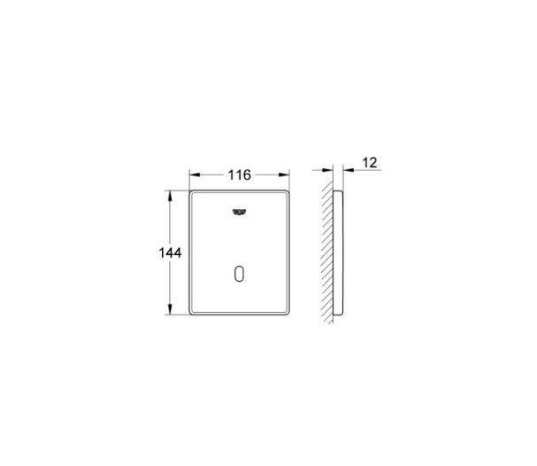 Grohe Fotoselli Pisuar Valf Kapağı Ank.Sistem Elektrikli 37321001