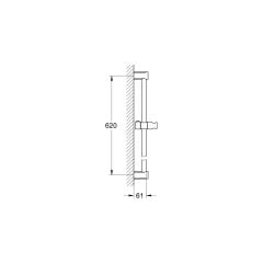 New Tempesta Cosmopolitan Duş Sürgüsü 600mm - 27521000