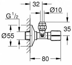 Grohe AÇILI VALF 1/2'' - 22037DL0