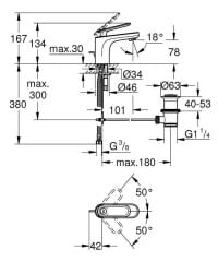 Grohe Veris Tek Kumandalı Lavabo Bataryası - 32183000