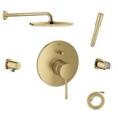 Grohe Essence New Ankastre Duş Bataryası Seti, Cool Sunrise - 19285GL1-SET1
