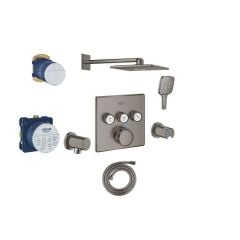 Grohe Grohe SmartControl Termostatik Ankastre Banyo Bataryası Seti B.Hard Graphite - 29126AL0-SET1