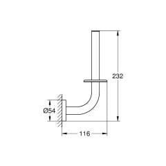 Grohe Essentials Dikey Yedek Tuvalet Kağıtlığı Banyo Aksesuarı - 40385001