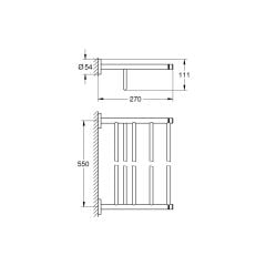 Grohe Essentials Raf Havluluk 604 mm - 40800001