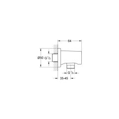 Grohe Rainshower® Su Çıkış Dirseği - 27057GN0