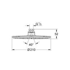 Grohe Rainshower Tepe Duşu Cosmopolitan 21 cm - 28368000