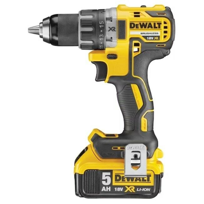 Dewalt DCD791P2-QW 18V/5.0Ah Kömürsüz Çift Bataryalı Darbesiz Matkap