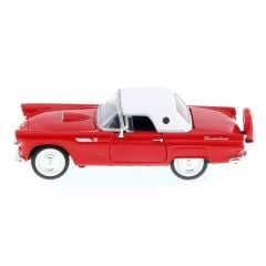 Motor Max 1:24 1956 Ford Thunderbird Model Araba Kırmızı-Beyaz