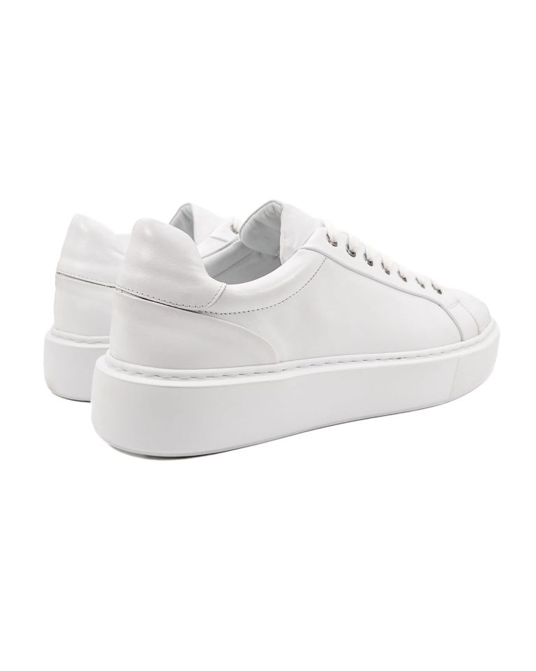 Breva Beyaz Hakiki Deri Erkek Spor (Sneaker) Ayakkabı