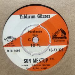 Yıldırım Gürses – Son Mektup / Bir Kırık Kalp 45LİK