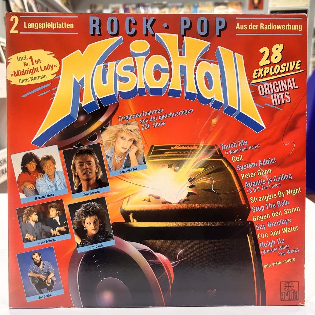 Rock - Pop - Music Hall , CC CATCH, MODERN TALKING , JOE COCKER, BONNIE TAYLOR ,SAMANTHA FOX... LP