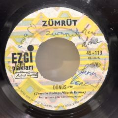 Zümrüt – Dönüş / Sevgim 1968 BASKI 45LİK