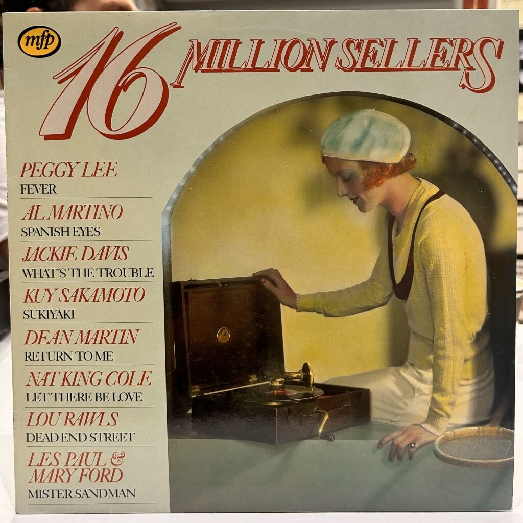 16 Million Sellers DEAN MARTIN NAT KING COLE ANTHONY QUINN KYU SAKAMOTO VE DİĞERLERİ 1980 BASKI LP