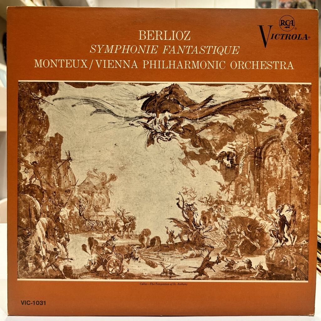 Berlioz - Monteux / Vienna Philharmonic Orchestra  ‎– Symphonie Fantastique 1963 BASKI LP