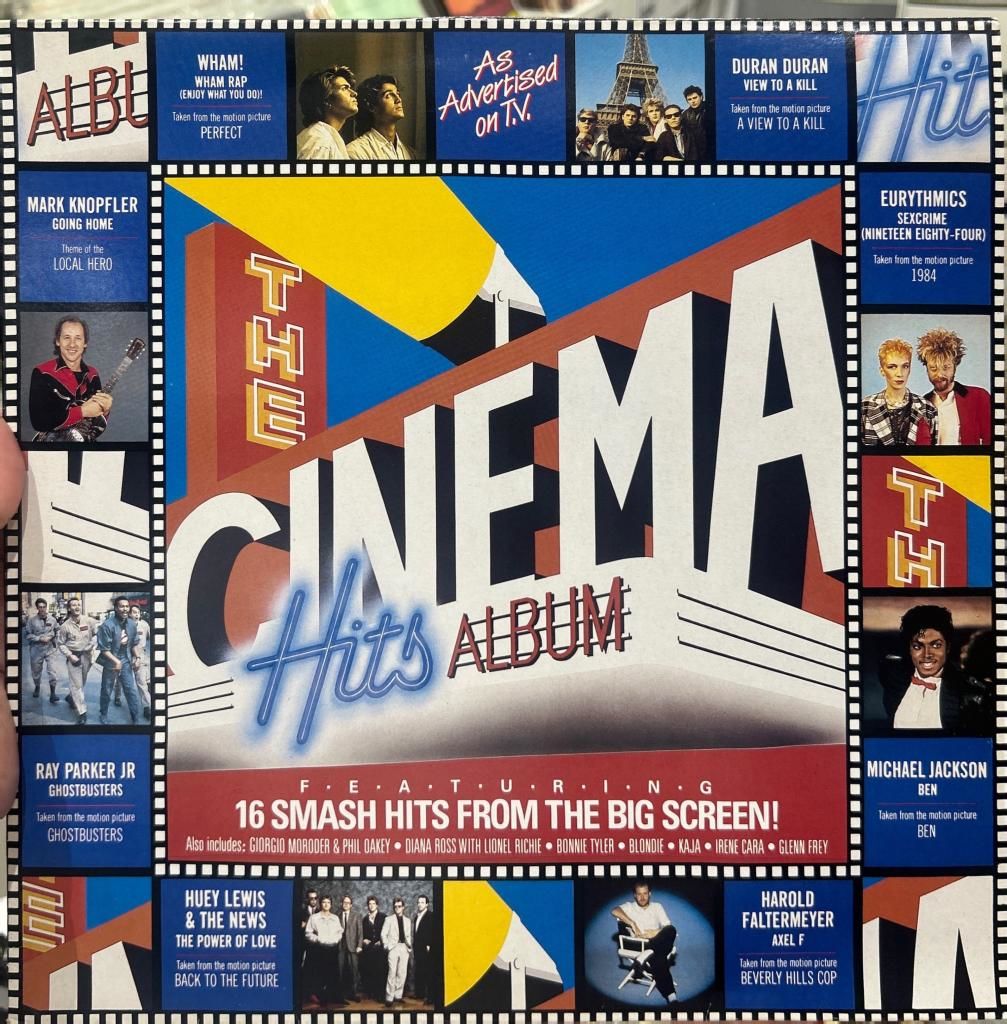 The Cinema Hits Album Michael Jackson Wham! Duran Duran Irene Cara 1986 BASKI LP