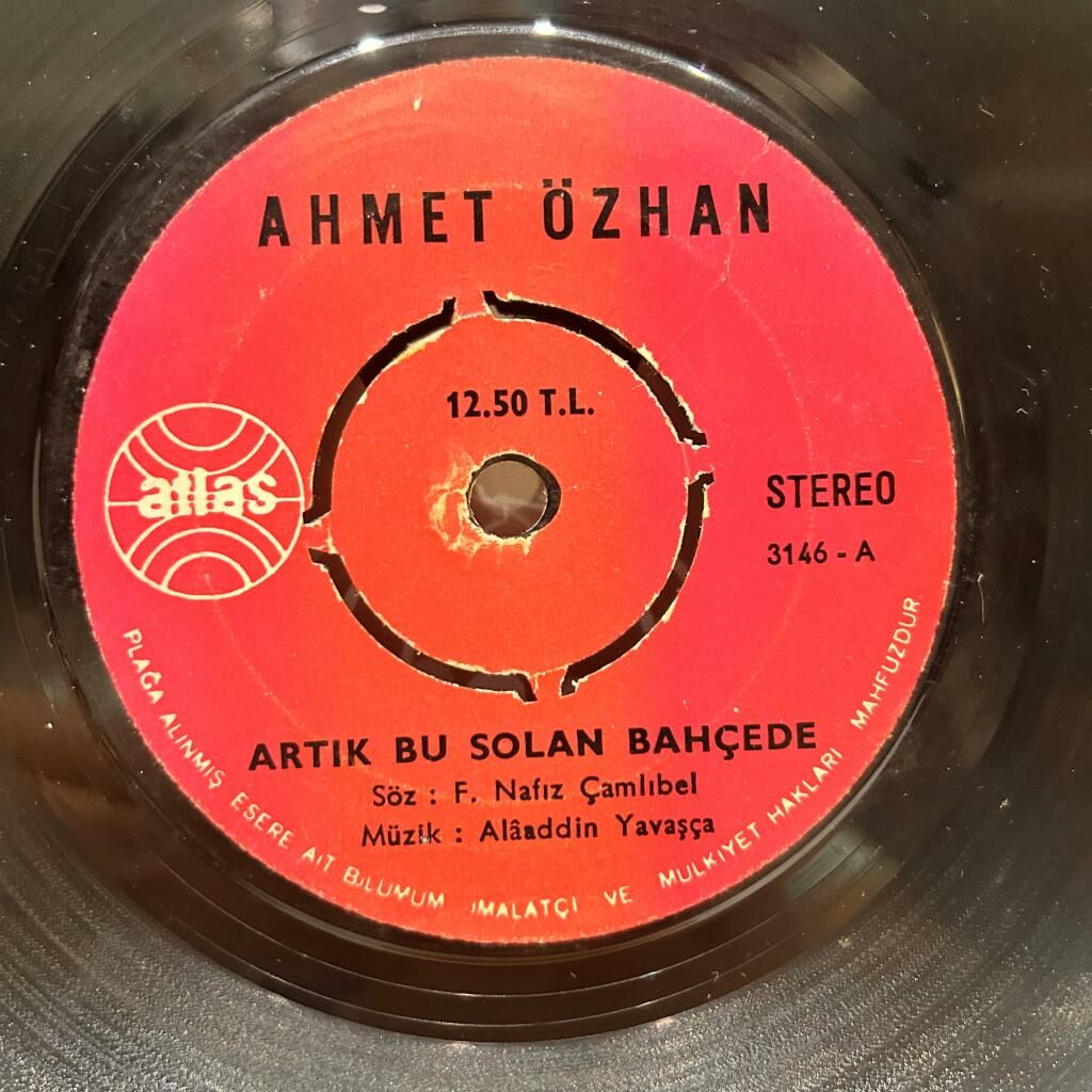 Ahmet Özhan – Artık Bu Solan Bahçede / Eylül Bahçeleri 45LİK