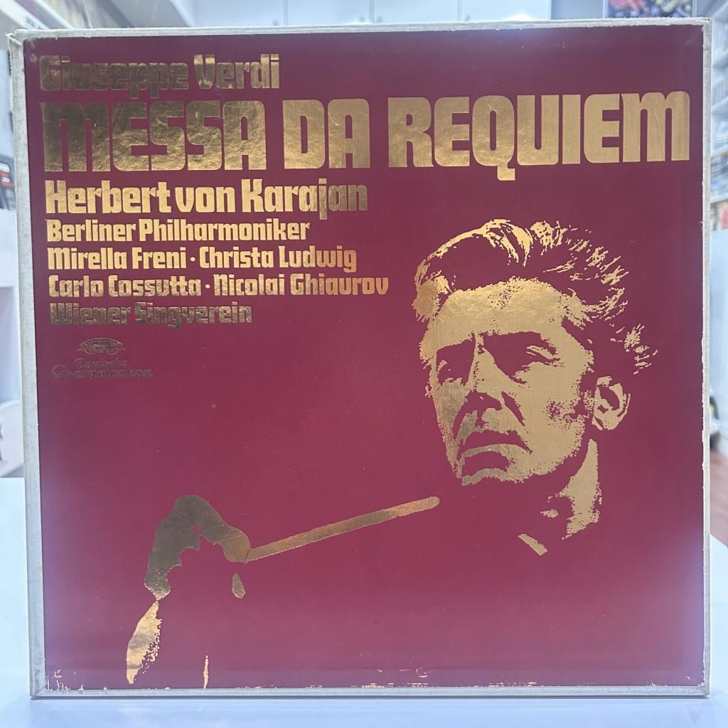 GIUSEPPE VERDI - MESSA DE REQUIEM BY HERBERT VON KARAJAN BOX SET LP