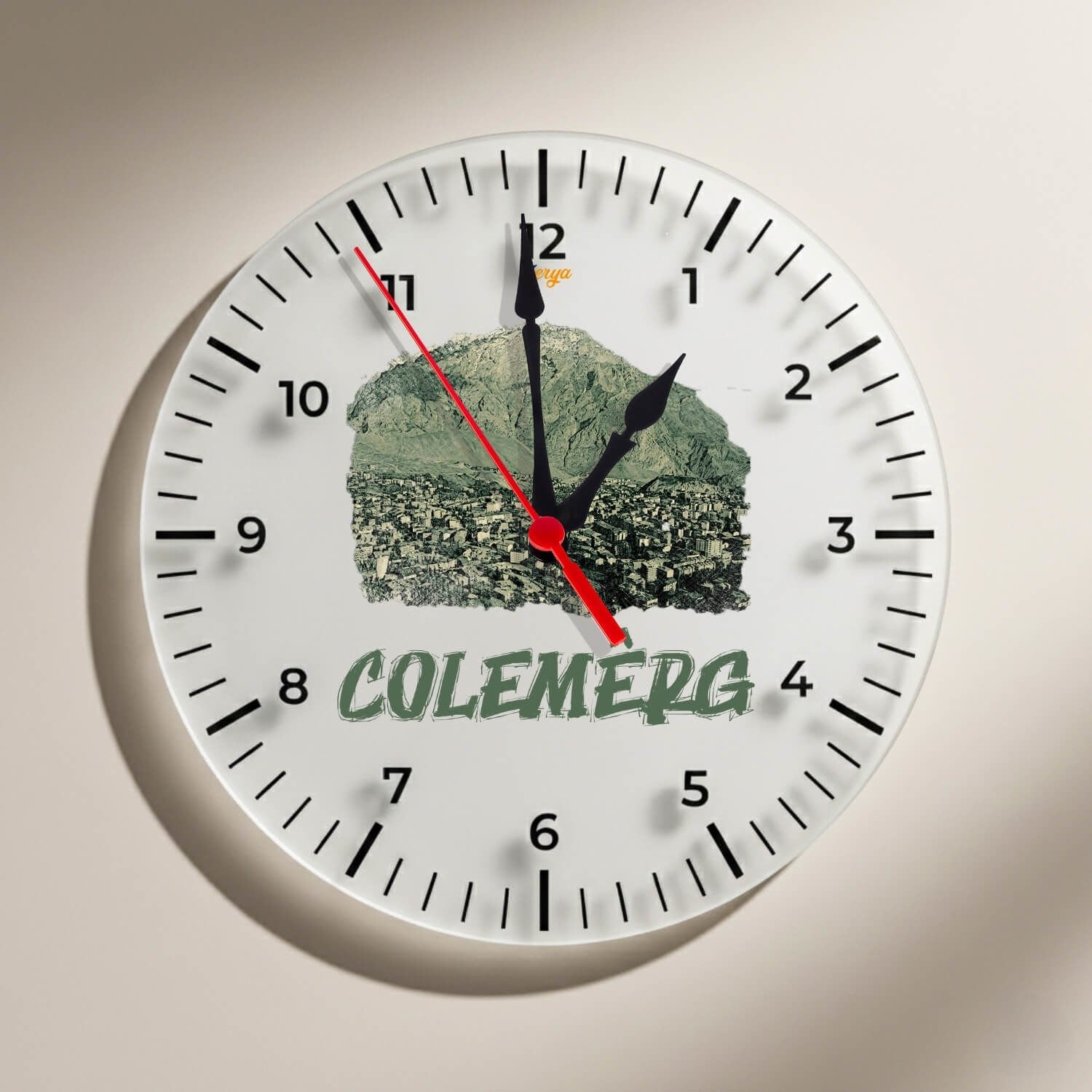 Colemêrg Hakkari Şehri Tasarımlı Duvar Saati