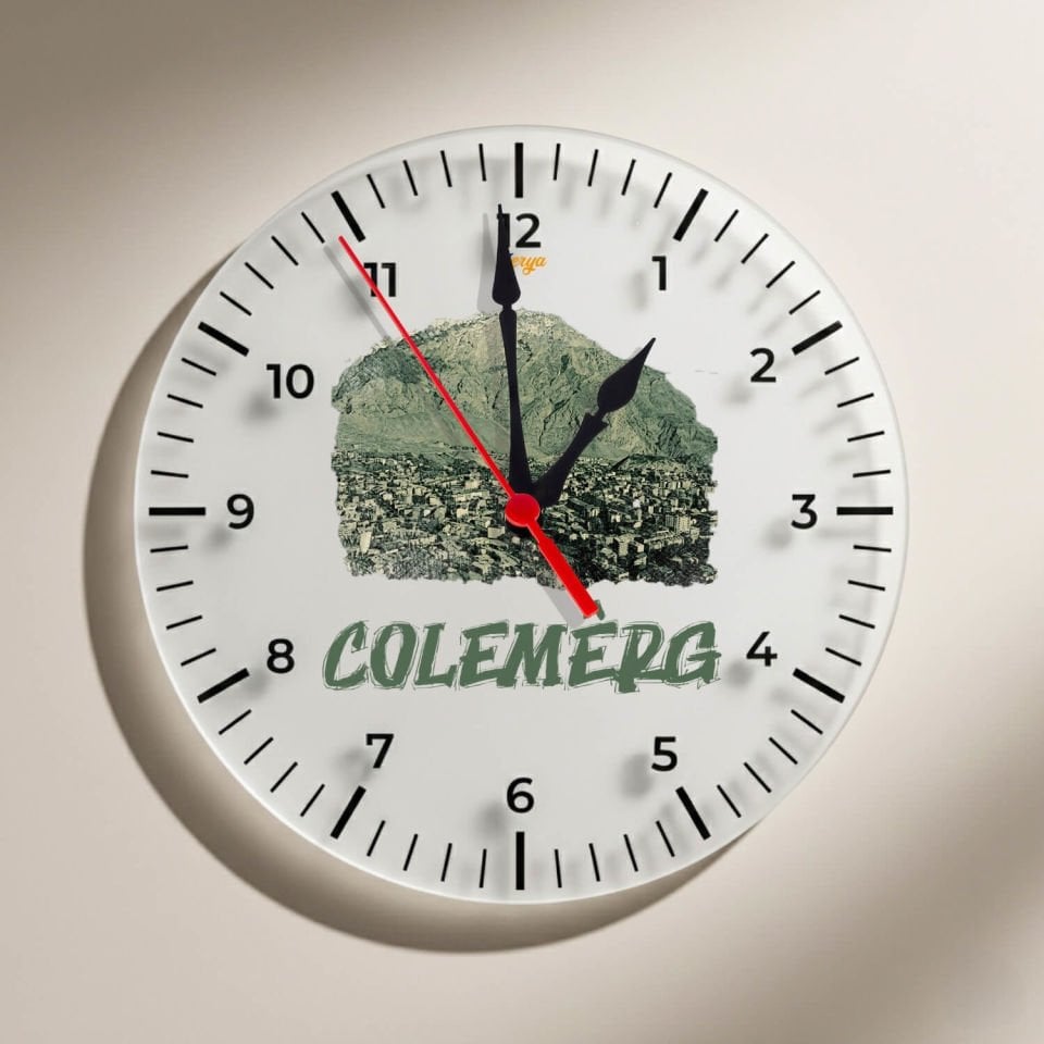 Colemêrg Hakkari Şehri Tasarımlı Duvar Saati