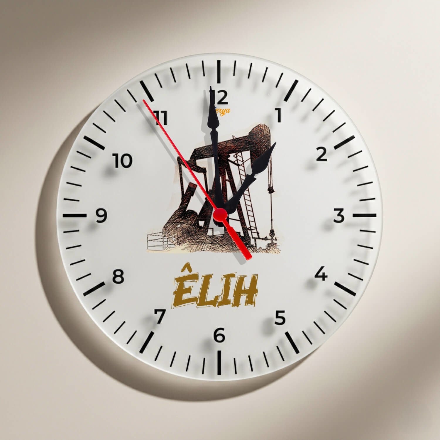 Êlih Batman Şehri Tasarımlı Duvar Saati