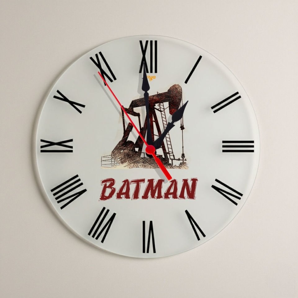 Batman Şehri Tasarımlı Duvar Saati