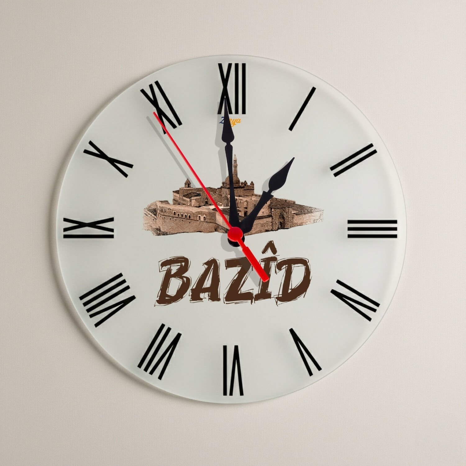 Bazid Doğubeyazıt Şehri İshak Paşa Sarayı Tasarımlı Roma Rakamlı Duvar Saati
